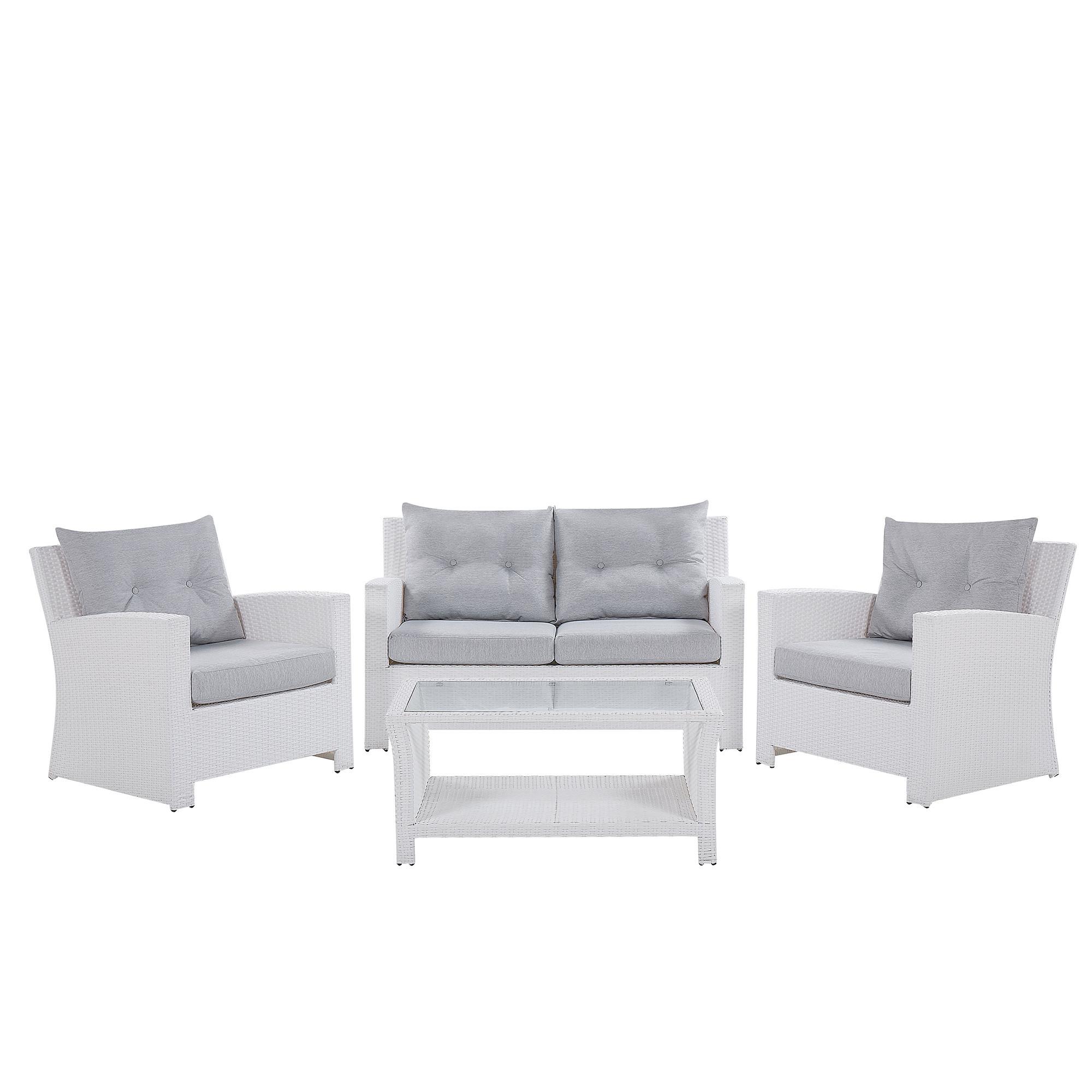 wohnli-moebel-suche-800000529496 Wohnli Möbelsuche - LOUNGE-SET 4-sitzer Rattan Weiß Marino