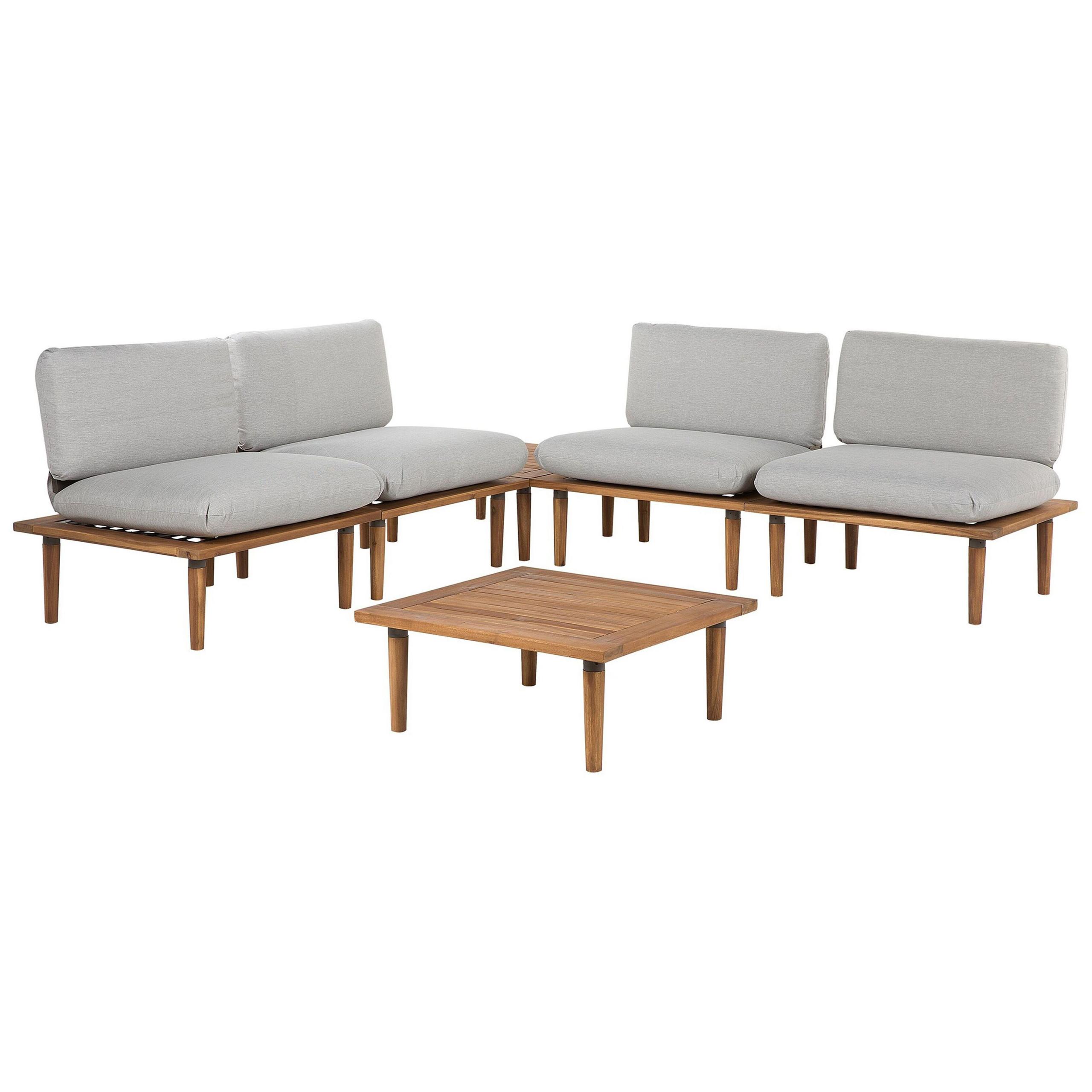 wohnli-moebel-suche-800000529498 Wohnli Möbelsuche - 4-SITZER LOUNGE SET Akazienholz Grau Frascati