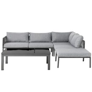 wohnli-moebel-suche-800000529500 Wohnli Möbelsuche - LOUNGE-SET 6-Sitzer grau Forano