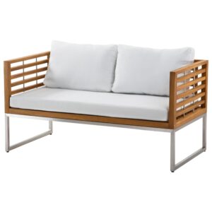 wohnli-moebel-suche-800000529518-1 LOUNGE-SET 4-sitzer Akazienholz Hellbraun Bermuda Holz Beliani Garten & Outdoor > Gartenmöbel > Gartenmöbel-Sets Braun