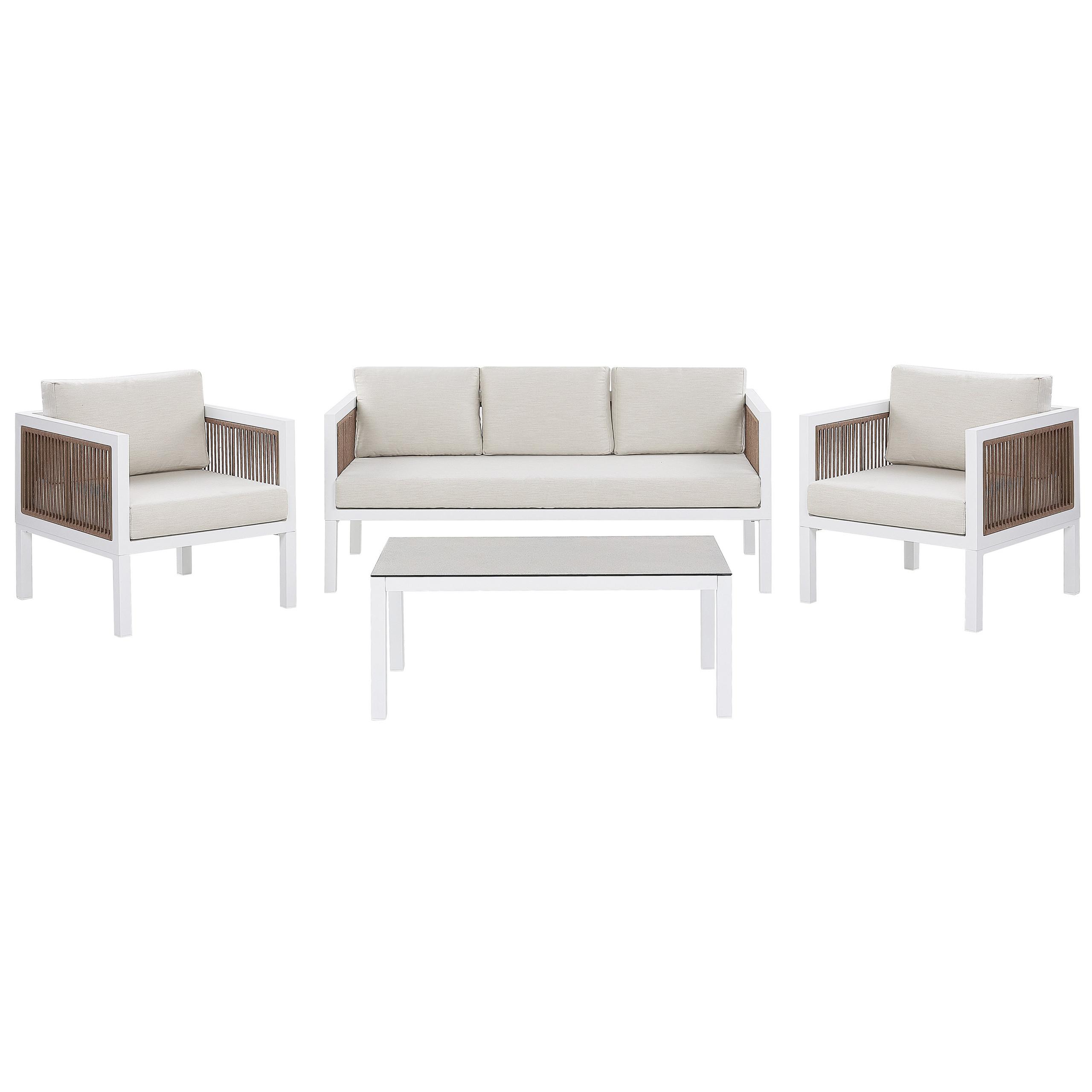 wohnli-moebel-suche-800000529523 Wohnli Möbelsuche - LOUNGE-SET 5-sitzer Aluminium Weiß Borello