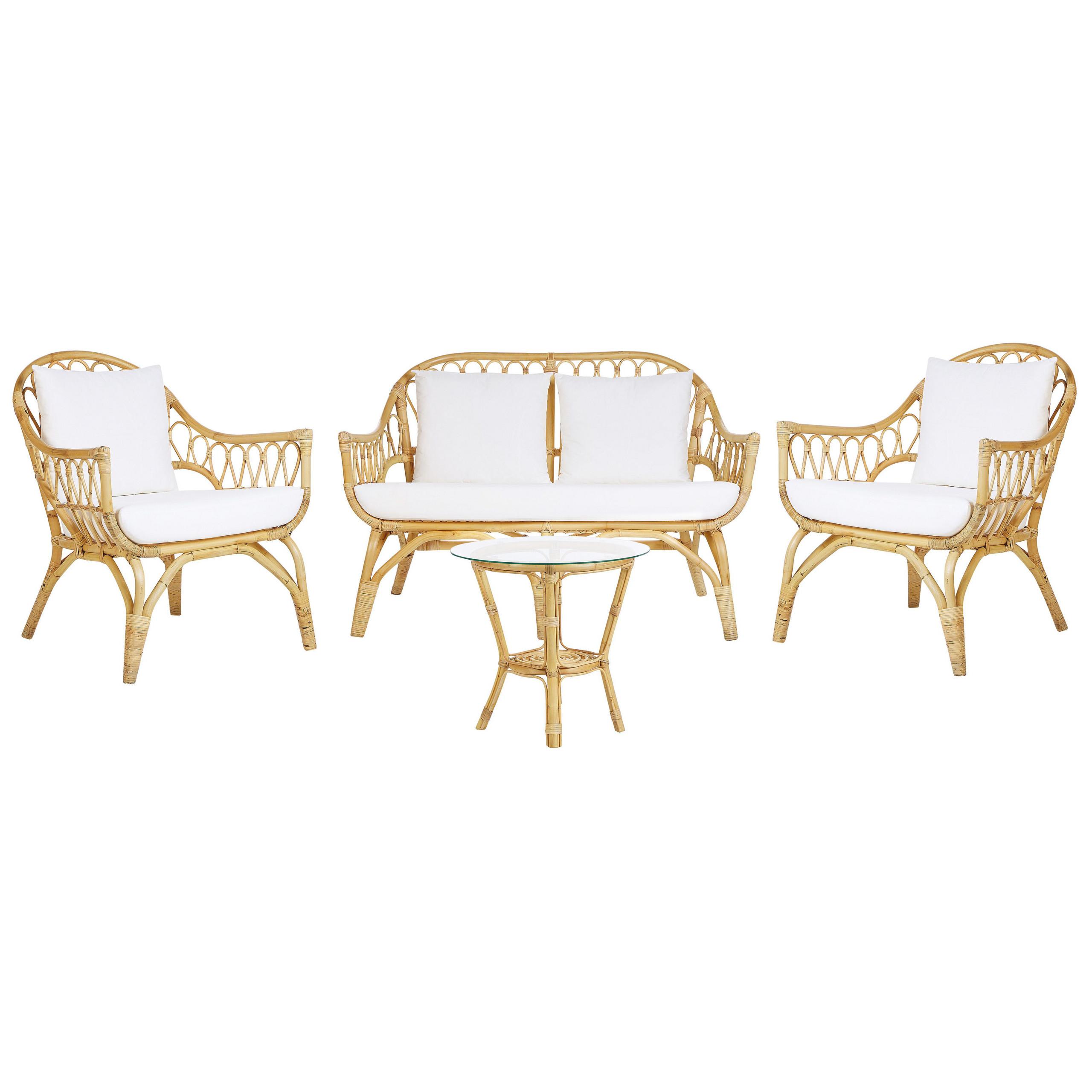 Wohnli Möbelsuche - LOUNGE-SET 4-sitzer Rattan Beige Sibari