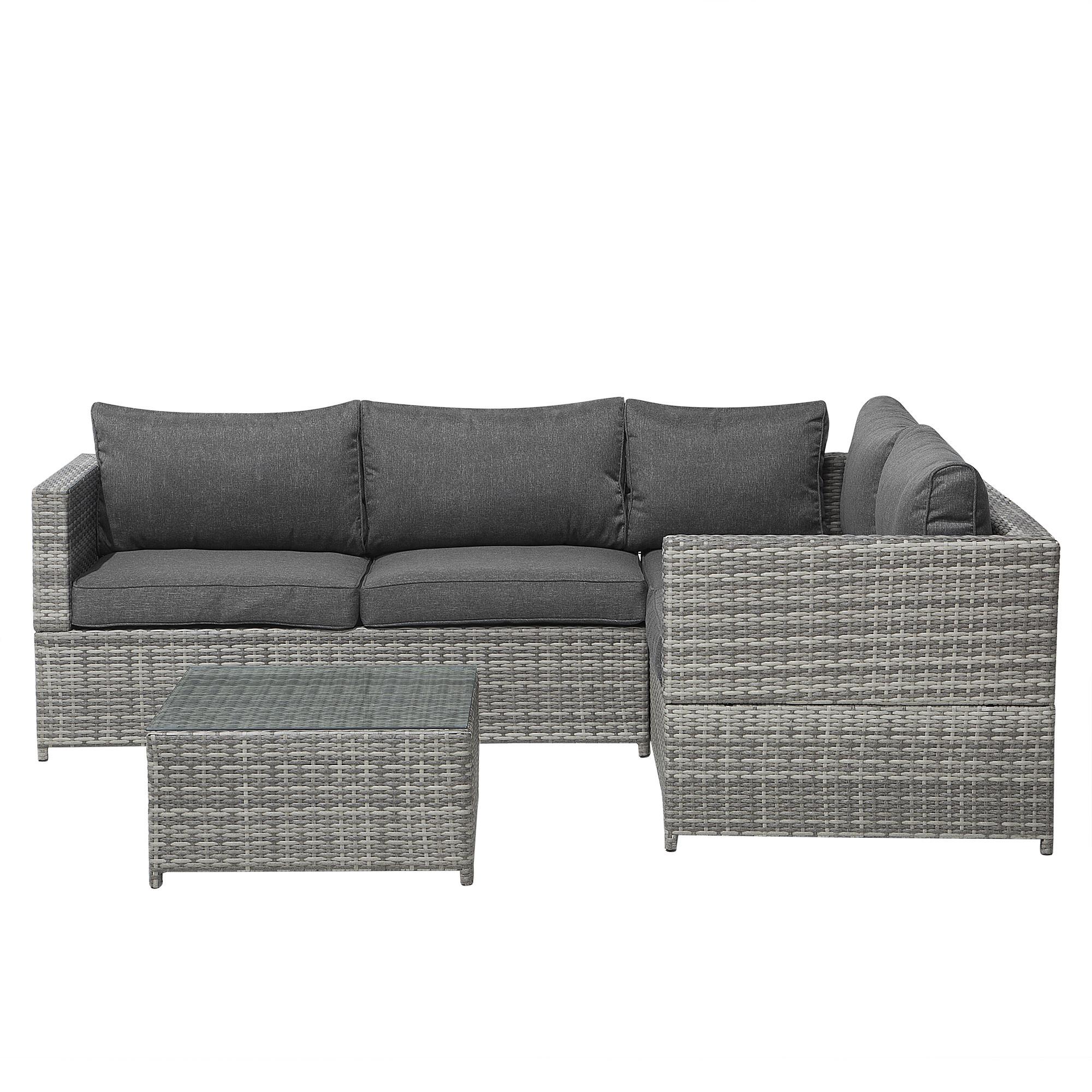 wohnli-moebel-suche-800000529529 Wohnli Möbelsuche - LOUNGE-SET 4-Sitzer grau Avola