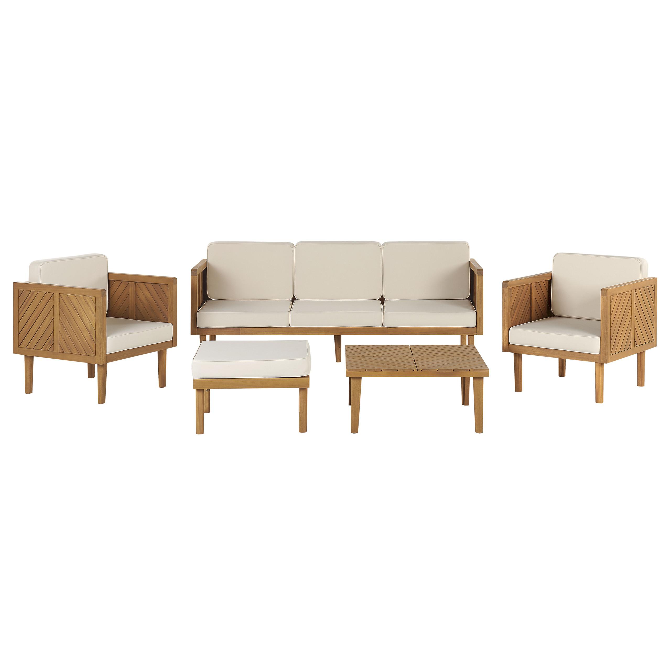 wohnli-moebel-suche-800000529531 Wohnli Möbelsuche - LOUNGE-SET 5-sitzer Akazienholz Hellbraun Baratti