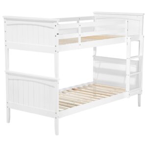 wohnli-moebel-suche-800000529550-1 HOCHBETT 90/200cm Weiß Albon Holz Beliani Möbel > Betten > Hoch- und Etagenbetten > Hochbetten Weiß