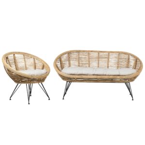 wohnli-moebel-suche-800000529593 Wohnli Möbelsuche - 3-SITZER LOUNGE SET Rattan Hellbraun Maratea