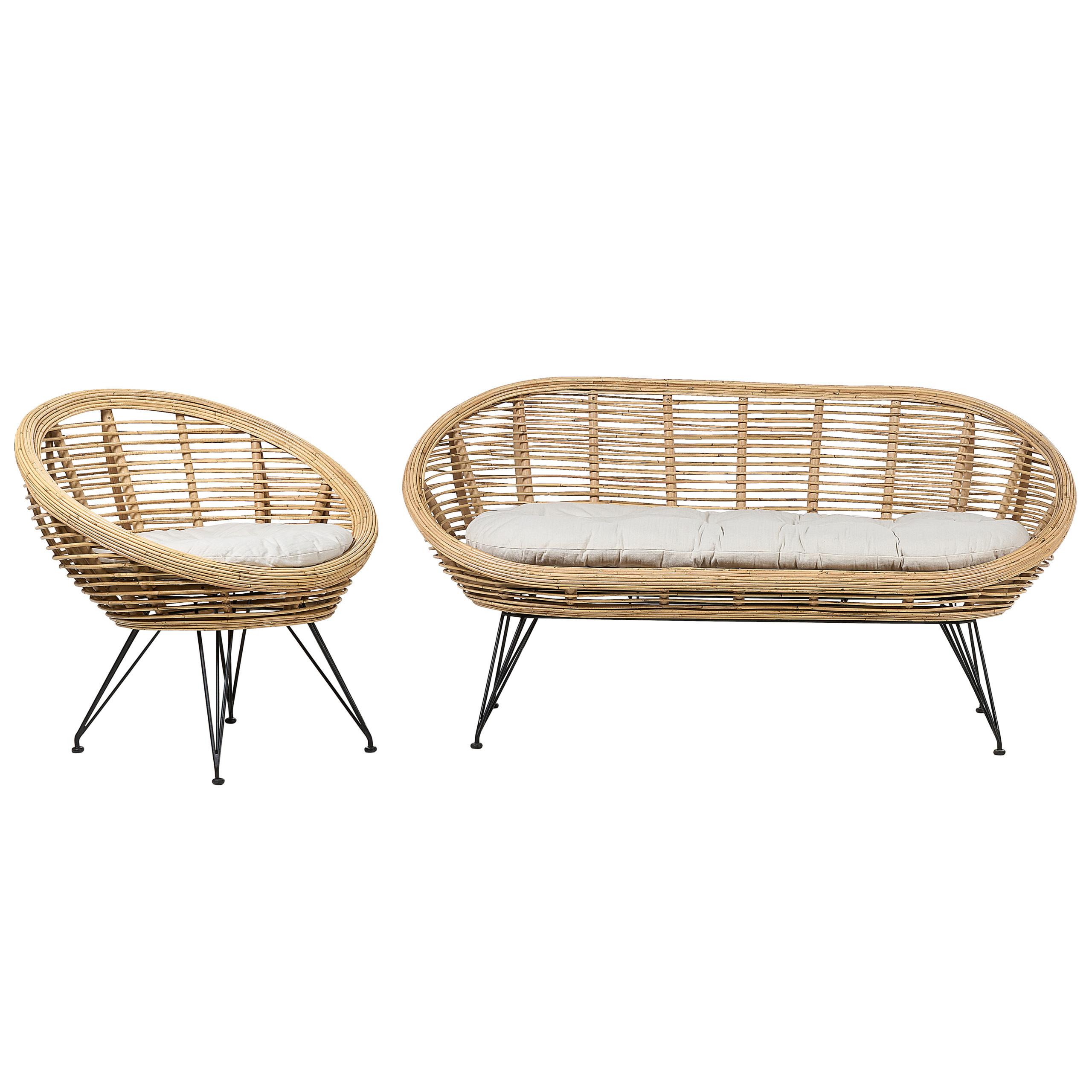 wohnli-moebel-suche-800000529593 Wohnli Möbelsuche - 3-SITZER LOUNGE SET Rattan Hellbraun Maratea