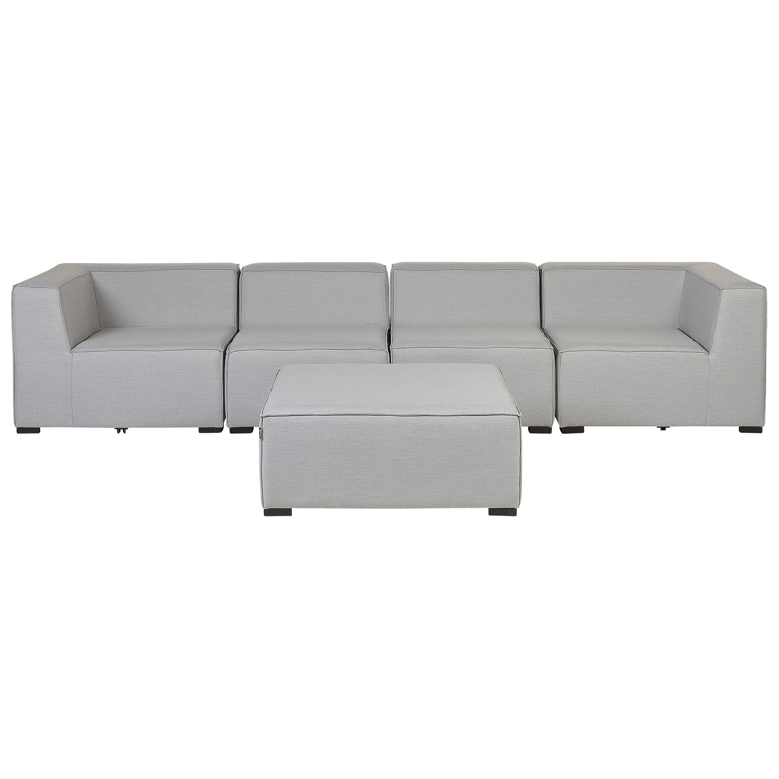 Wohnli Möbelsuche - LOUNGE SET 4-Sitzer hellgrau modular Arezzo