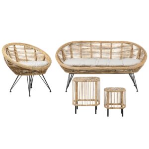 wohnli-moebel-suche-800000529835 Wohnli Möbelsuche - 3-SITZER LOUNGE SET Rattan Natürlich Maratea/Cesenatico