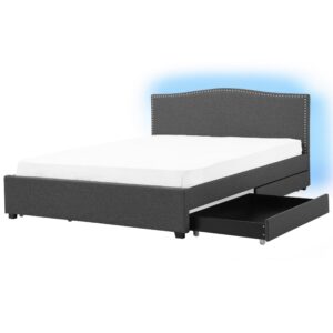 wohnli-moebel-suche-800000529950 Wohnli Möbelsuche - POLSTERBETT 180/200cm Dunkelgrau Montpellier