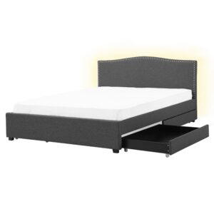 wohnli-moebel-suche-800000530010 Wohnli Möbelsuche - POLSTERBETT 160/200cm Dunkelgrau Montpellier