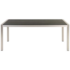 wohnli-moebel-suche-800000531750-1 GARTENTISCH Aluminium schwarz 180/90 cm Vernio Holz Beliani Garten & Outdoor > Gartenmöbel > Gartentische Schwarz