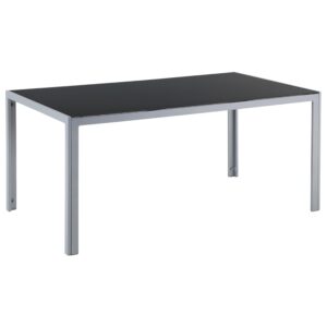 Wohnli Möbelsuche - GARTENTISCH Glas schwarz 160/90 cm Catania