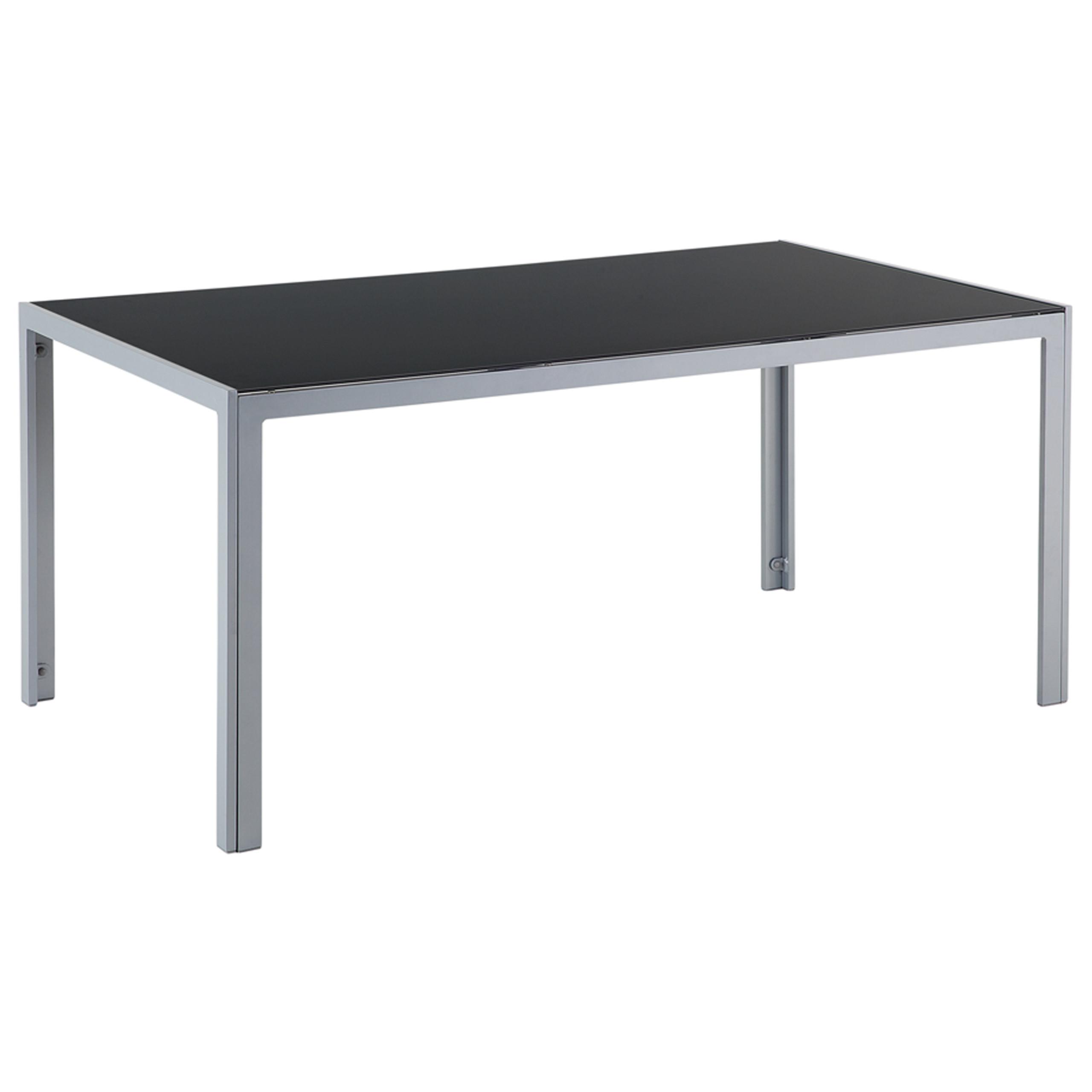 wohnli-moebel-suche-800000531753 Wohnli Möbelsuche - GARTENTISCH Glas schwarz 160/90 cm Catania