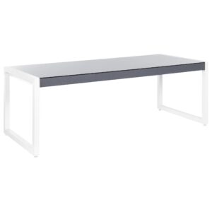 Wohnli Möbelsuche - GARTENTISCH Aluminium grau/weiß 210/90 cm Bacoli