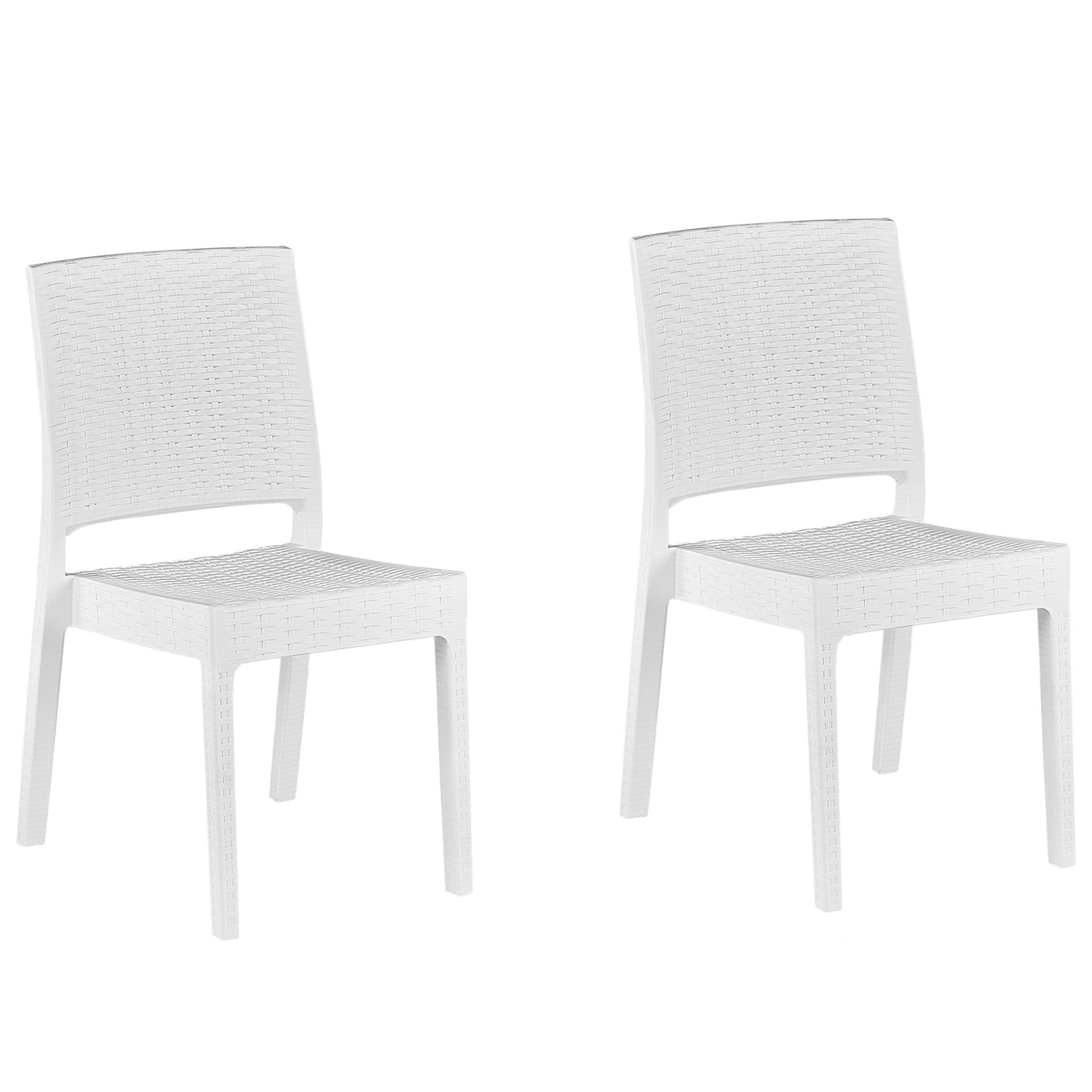 wohnli-moebel-suche-800000531807 Wohnli Möbelsuche - GARTENSTUHL 2er-Set Rattanoptik weiß Fossano
