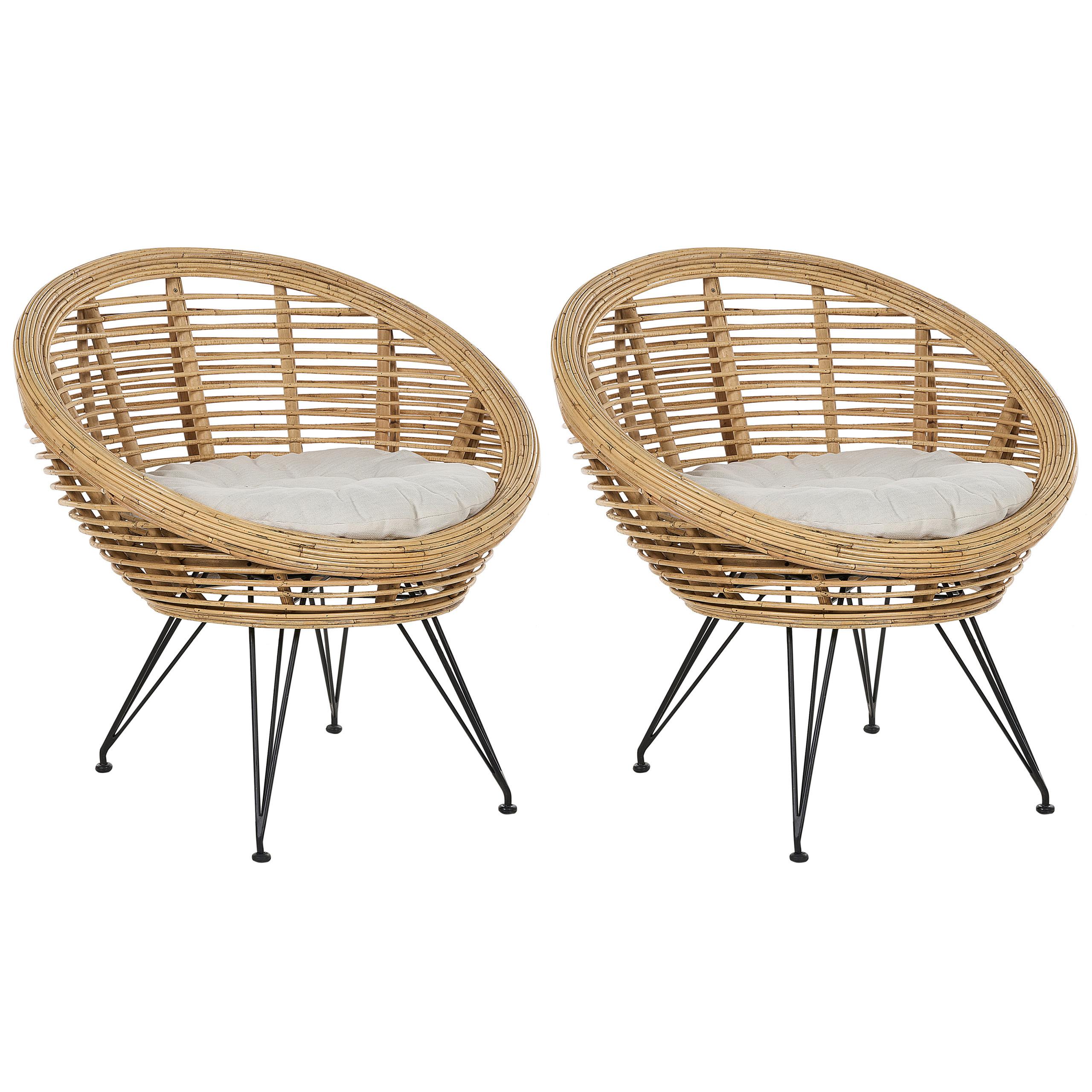 wohnli-moebel-suche-800000531842 Wohnli Möbelsuche - GARTENSTUHL 2er-Set Rattan helles beige Maratea
