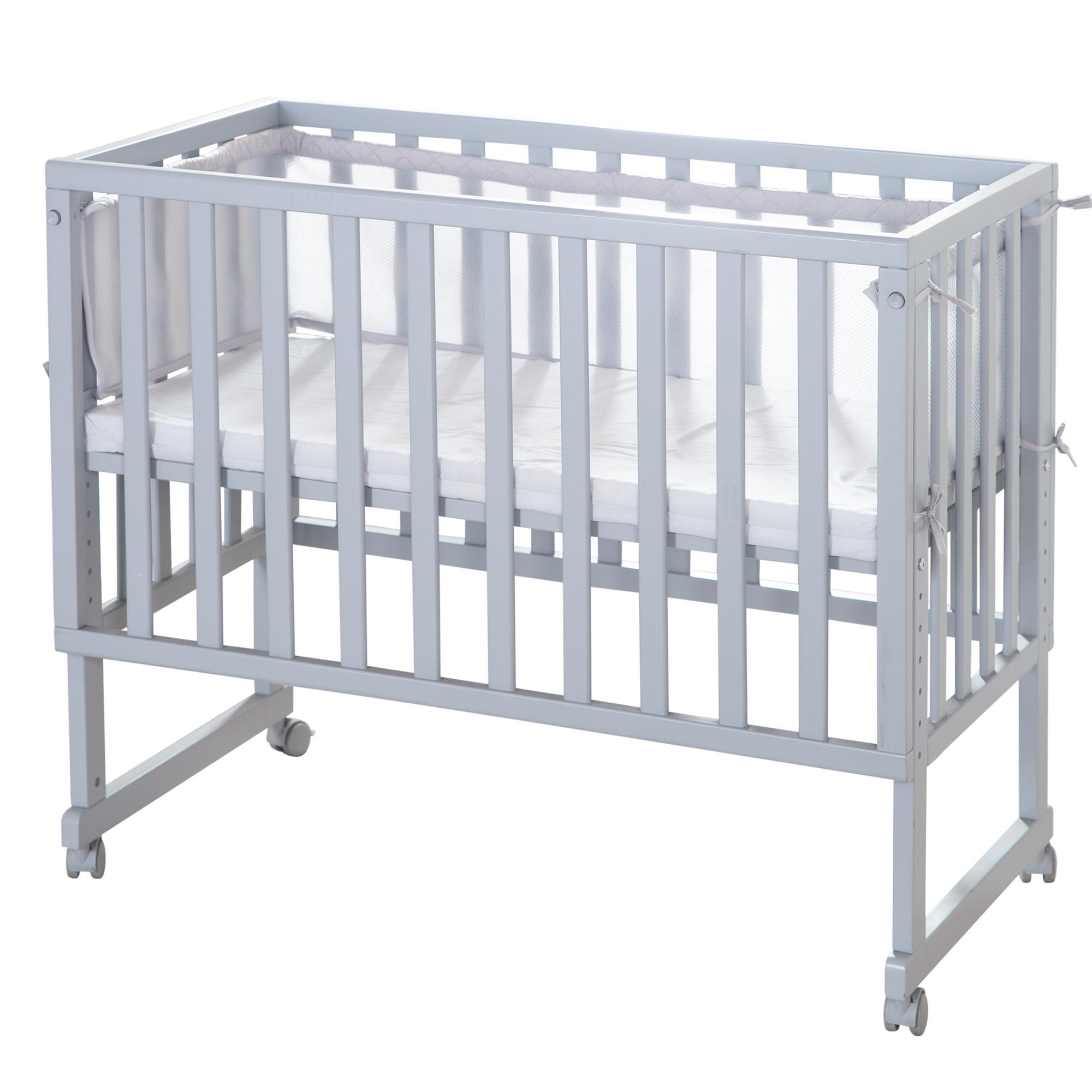 wohnli-moebel-suche-800000532669 Wohnli Möbelsuche - BEISTELLBETT roba Style grau 3in1 Set 90 x 45 cm