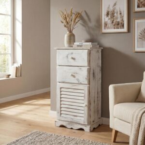 wohnli-moebel-suche-800000535663-1 KOMMODE SCHRANK Weiß Holz MCW Möbel > Kommoden & Schubladenschränke > Kommoden Weiß