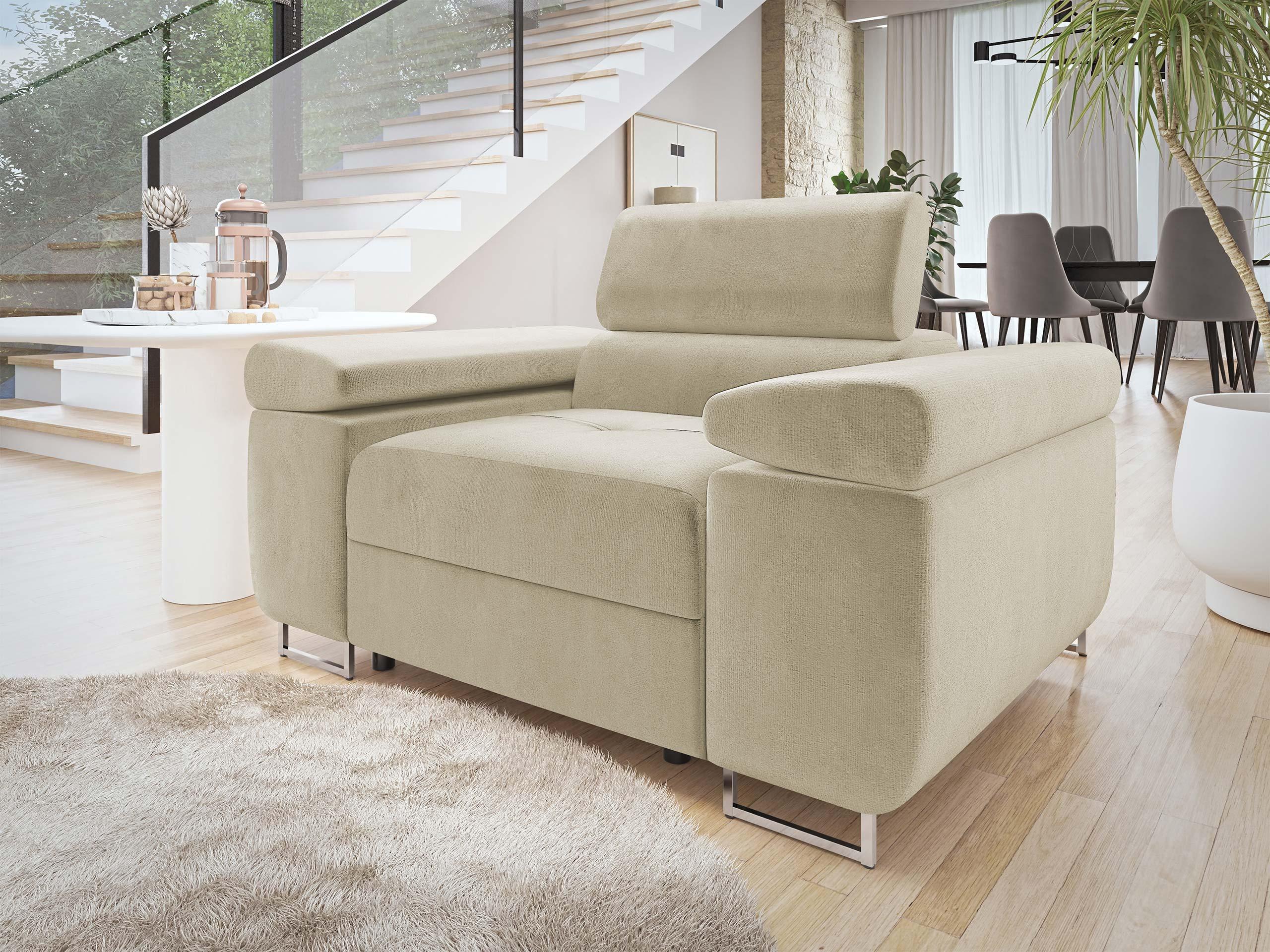 SESSEL Torezio Textil MIRJAN24 Möbel > Sessel > Polstersessel Beige