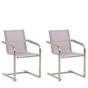 wohnli-moebel-suche-800000538572 Wohnli Möbelsuche - GARTENSTUHL 2er-Set Edelstahl beige Cosoleto
