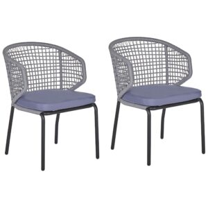 wohnli-moebel-suche-800000538575 Wohnli Möbelsuche - GARTENSTUHL 2er-Set Aluminium schwarz/grau Palmi
