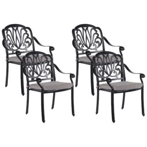 wohnli-moebel-suche-800000538577 Wohnli Möbelsuche - GARTENSTUHL 4er-Set Aluminium schwarz Ancona