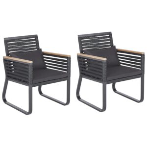 wohnli-moebel-suche-800000538578 Wohnli Möbelsuche - GARTENSTUHL 2er-Set Aluminium schwarz Canetto