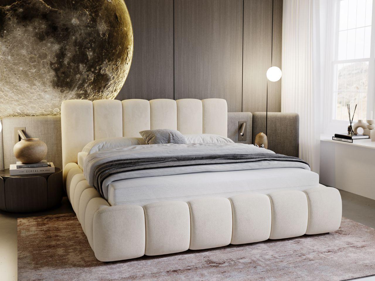 wohnli-moebel-suche-800000539347-1 POLSTERBETT Cloud 140x200 Beige Textil Graingold Möbel > Betten > Polsterbetten Beige