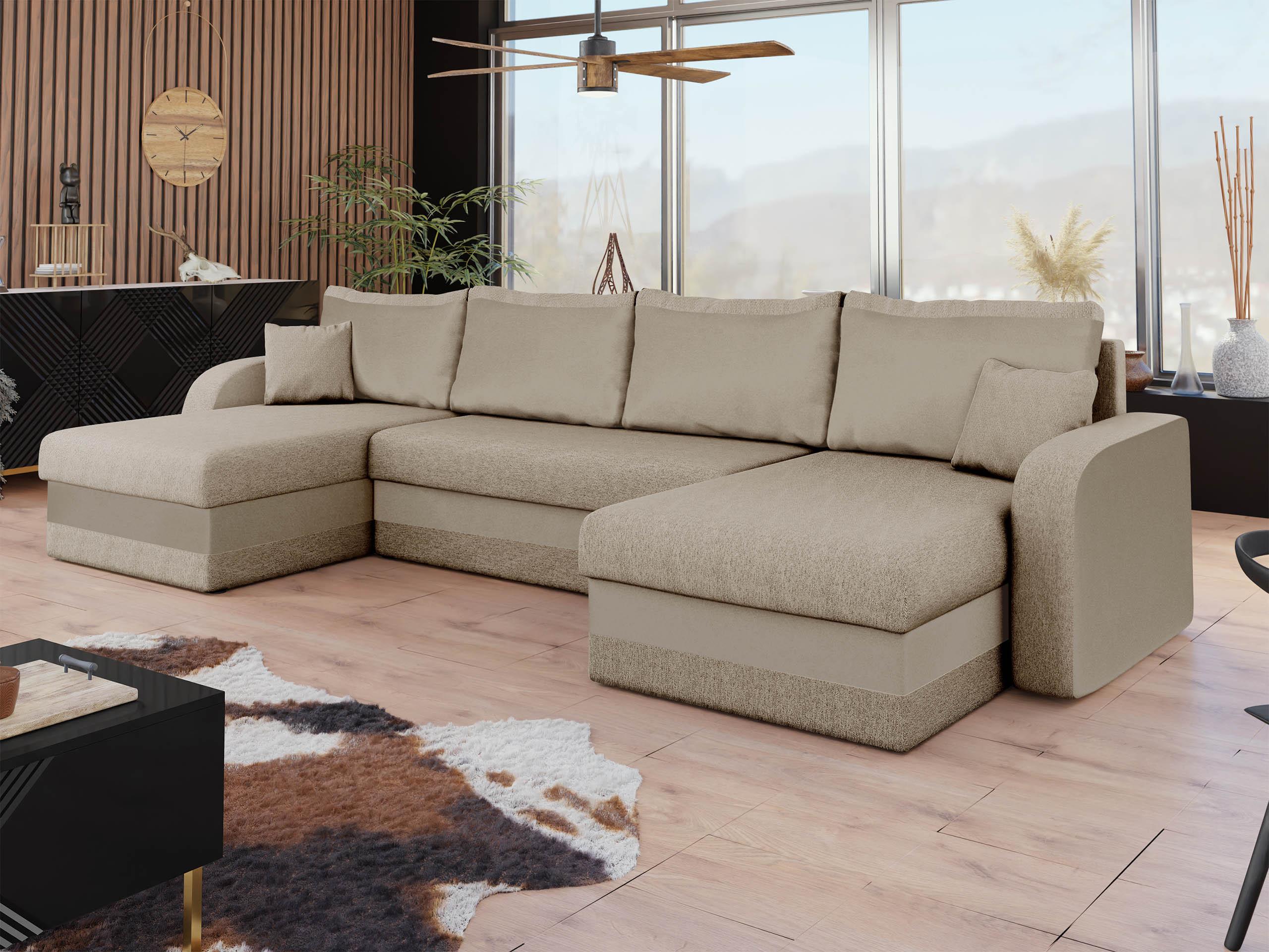 ECKSOFA Kris U Lux Textil MIRJAN24 Möbel > Sofas & Couches > Wohnlandschaften > Wohnlandschaften U-Form Beige