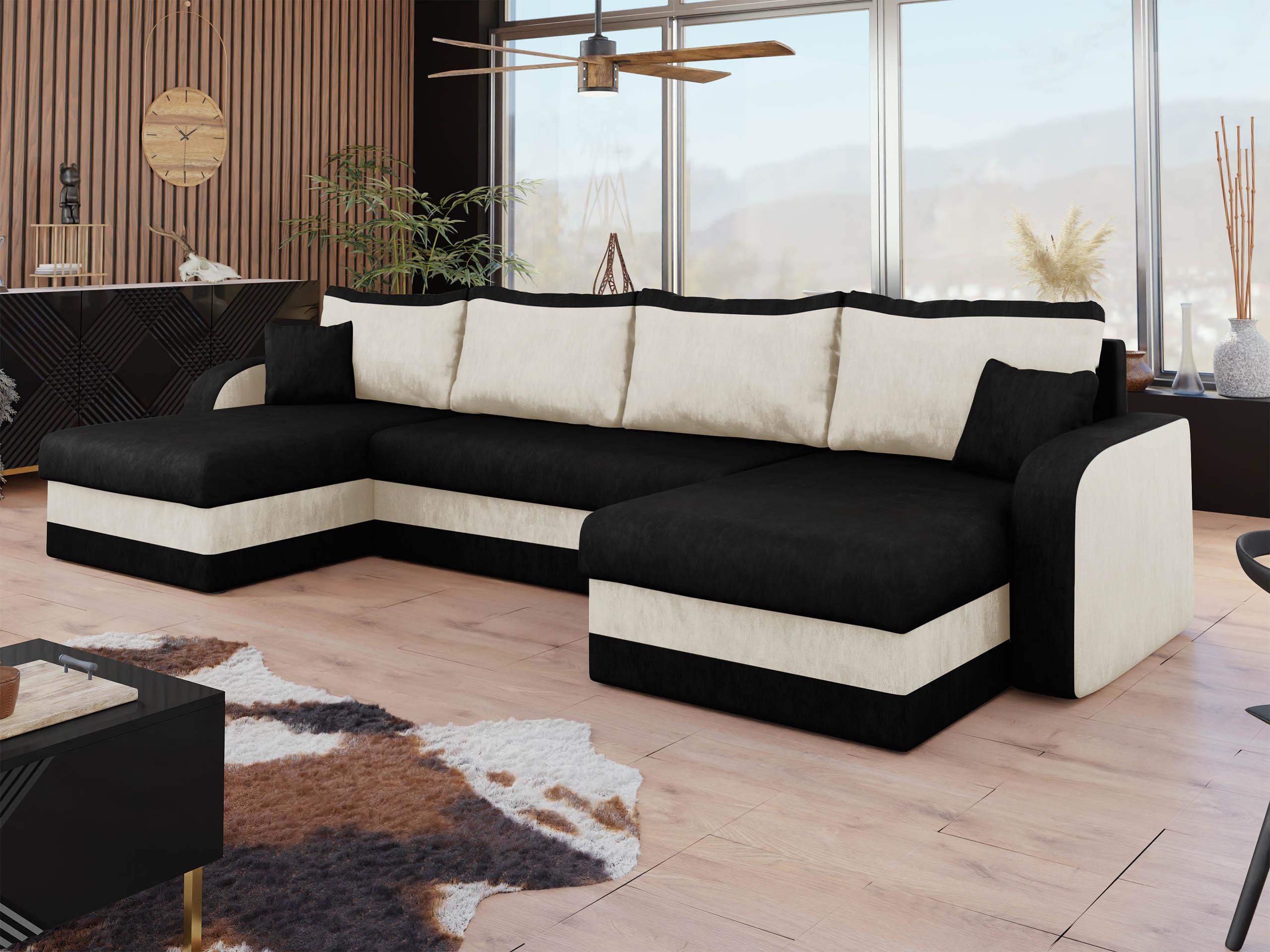 ECKSOFA Kris U Textil MIRJAN24 Möbel > Sofas & Couches > Wohnlandschaften > Wohnlandschaften U-Form Weiß