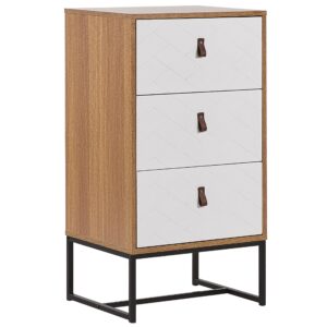 wohnli-moebel-suche-800000541867 Wohnli Möbelsuche - KOMMODE 3 Schubladen heller Holzfarbton/weiß Nueva