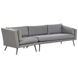 Wohnli Möbelsuche - GARTENSOFA 3-Sitzer grau linke Seite modular Loretello