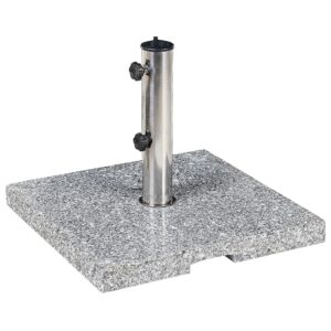 wohnli-moebel-suche-800000543778-1 SONNENSCHIRMSTÄNDER Granit/Edelstahl grau 45/45 cm Ceggia Stein Beliani Garten & Outdoor > Sonnen- & Sichtschutz > Sonnenschirmständer Grau