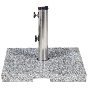 wohnli-moebel-suche-800000543778 Wohnli Möbelsuche - SONNENSCHIRMSTÄNDER Granit/Edelstahl grau 45/45 cm Ceggia