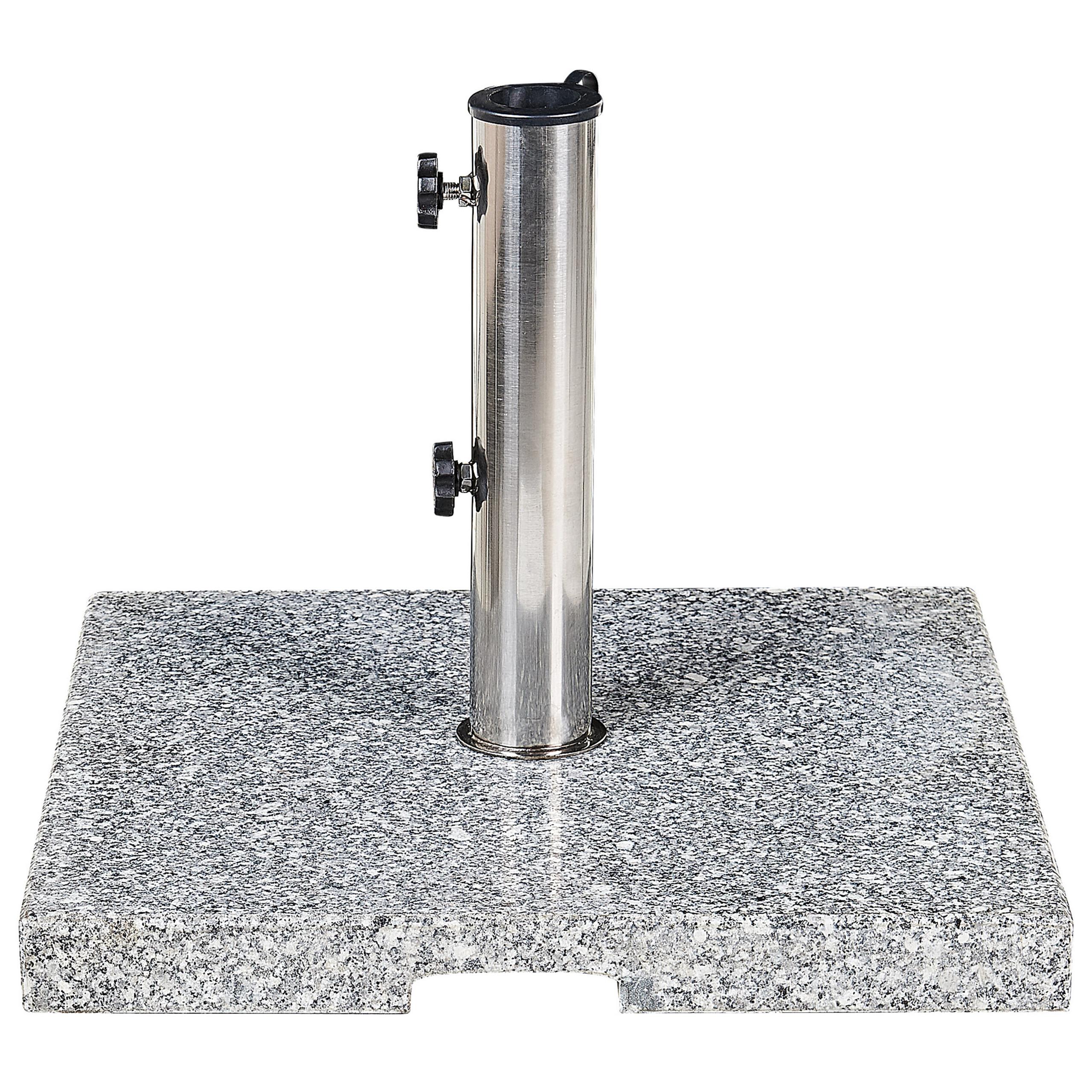 wohnli-moebel-suche-800000543778 Wohnli Möbelsuche - SONNENSCHIRMSTÄNDER Granit/Edelstahl grau 45/45 cm Ceggia