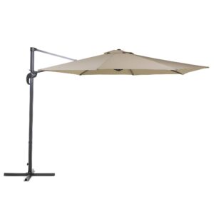 wohnli-moebel-suche-800000543852 Wohnli Möbelsuche - AMPELSCHIRM sandbeige/dunkelgrau 300 cm Savona