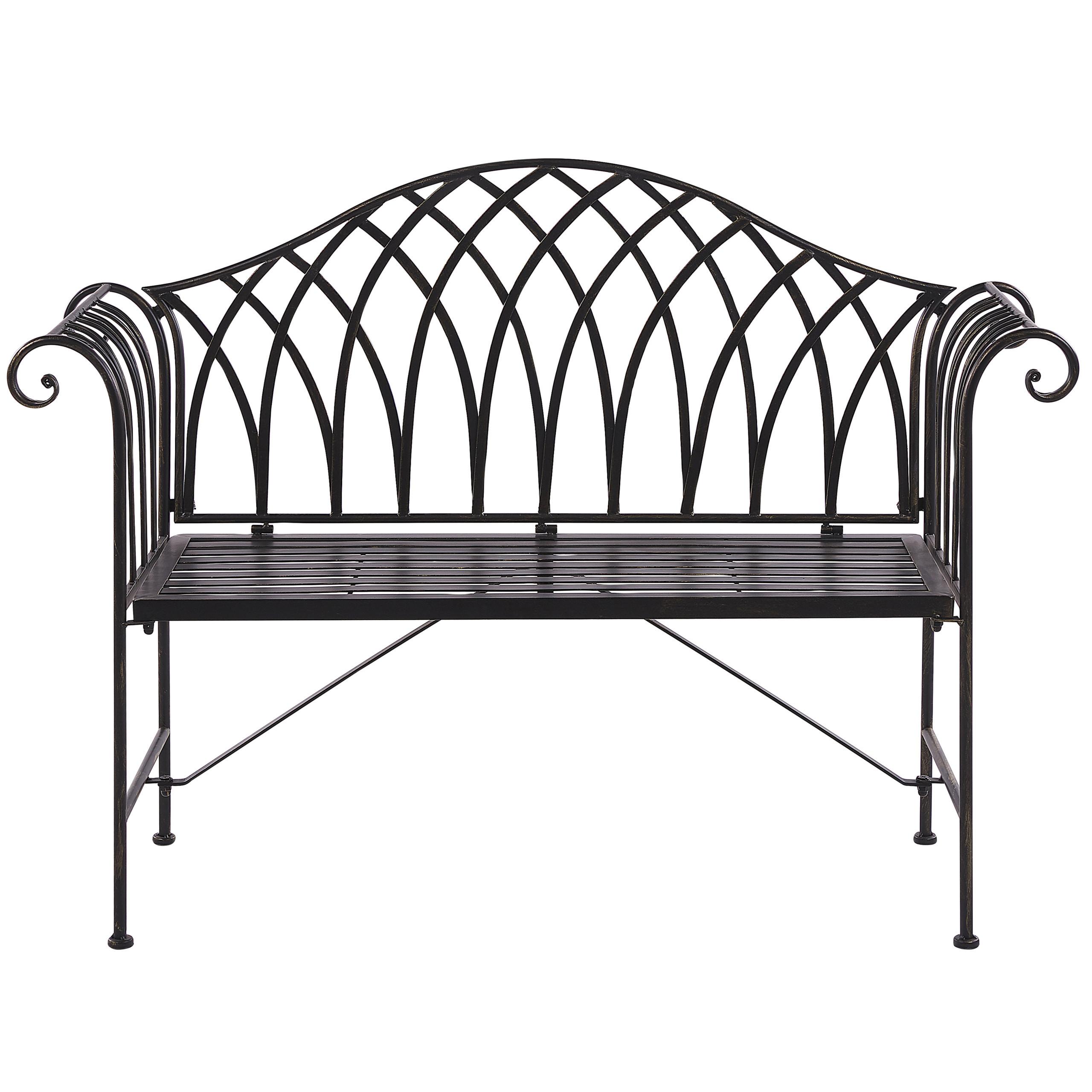 wohnli-moebel-suche-800000544186 Wohnli Möbelsuche - GARTENBANK Metall schwarz 130 cm Milazzo