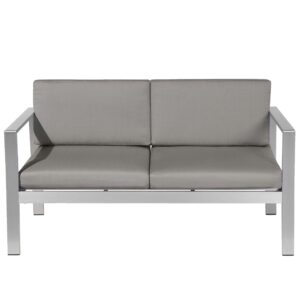 wohnli-moebel-suche-800000544223 Wohnli Möbelsuche - GARTENSOFA Aluminium 2-Sitzer Auflagen dunkelgrau Salerno