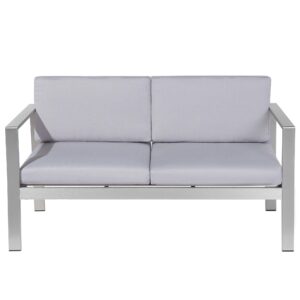 wohnli-moebel-suche-800000544228 Wohnli Möbelsuche - GARTENSOFA Aluminium 2-Sitzer Auflagen hellgrau Salerno