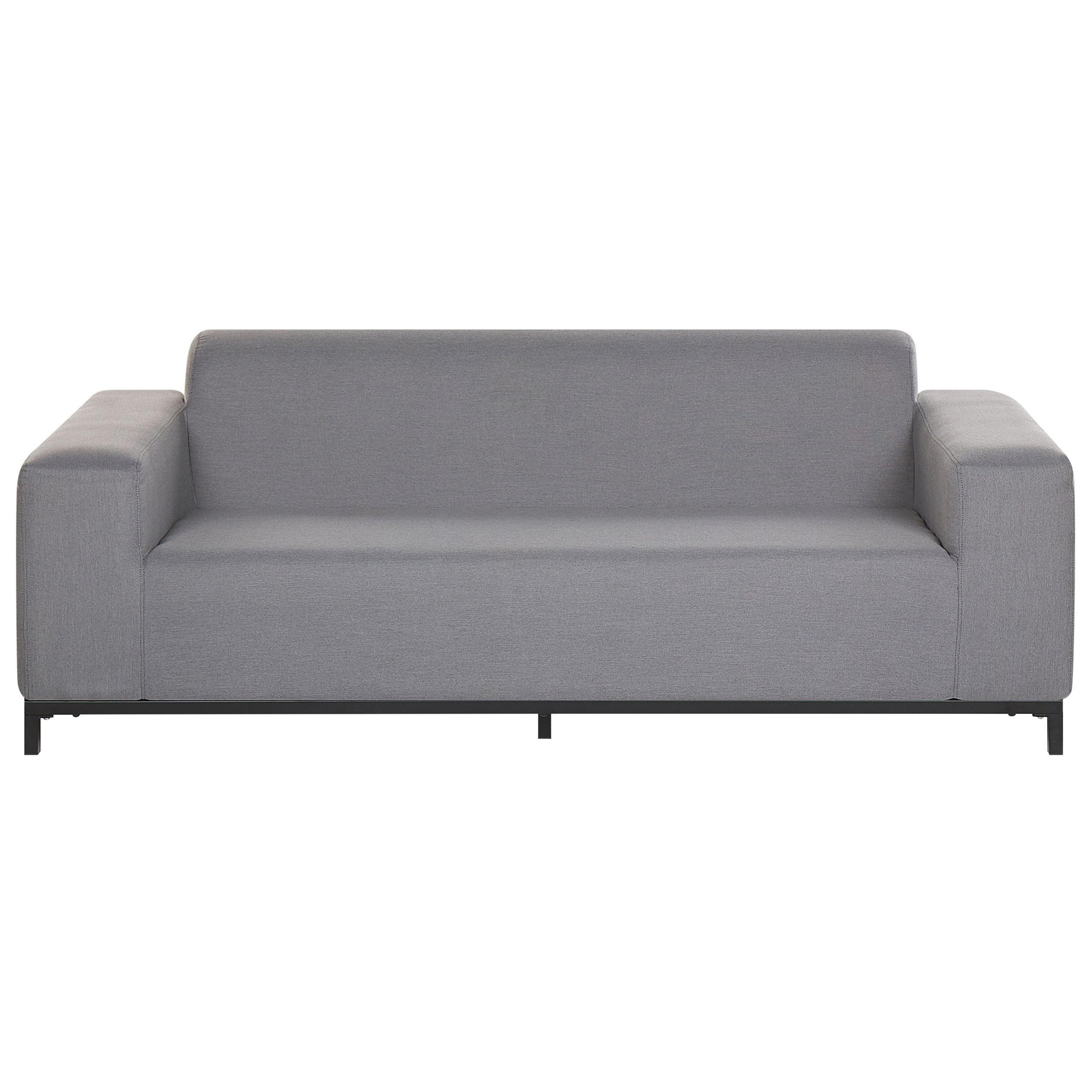 wohnli-moebel-suche-800000544230 Wohnli Möbelsuche - GARTENSOFA 3-Sitzer grau/schwarzes Gestell Rovigo