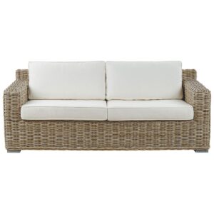 wohnli-moebel-suche-800000544269 Wohnli Möbelsuche - GARTENSOFA 2-Sitzer Rattan natürlich Auflagen cremeweiß Ardea