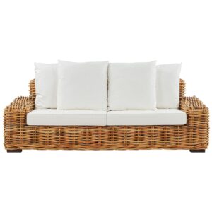 wohnli-moebel-suche-800000544275 Wohnli Möbelsuche - GARTENSOFA 3-Sitzer Rattan natürlich Auflagen cremeweiß Forli