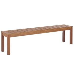 wohnli-moebel-suche-800000544283-1 GARTENBANK Eukalyptusholz hellbraun 170 cm Monsano Holz Beliani Garten & Outdoor > Gartenmöbel > Gartenbänke Braun