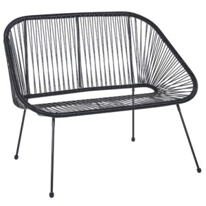 wohnli-moebel-suche-800000544288 Wohnli Möbelsuche - GARTENBANK Rattan schwarz 114 cm Acapulco