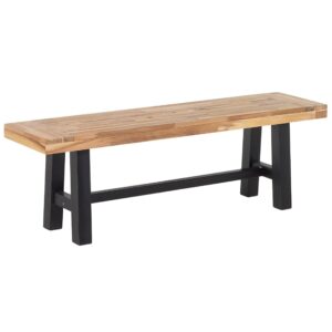 wohnli-moebel-suche-800000544290 Wohnli Möbelsuche - SITZBANK Akazienholz schwarz/hellbraun 140 cm Scania