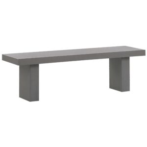 wohnli-moebel-suche-800000544295-1 GARTENBANK Beton grau 150 cm T-Form Taranto Stein Beliani Garten & Outdoor > Gartenmöbel > Gartenbänke Grau