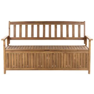 wohnli-moebel-suche-800000544296 Wohnli Möbelsuche - GARTENBANK Akazienholz hellbraun mit Stauraum 160 cm Sovana