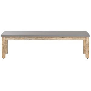 wohnli-moebel-suche-800000544302 Wohnli Möbelsuche - SITZBANK Beton/Akazienholz grau/heller Holzfarbton 160 cm Ostuni