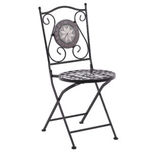 wohnli-moebel-suche-800000544469-1 GARTENSTUHL 2er-Set Eisen schwarz Cariati Metall Beliani Garten & Outdoor > Gartenmöbel > Gartenstühle Schwarz